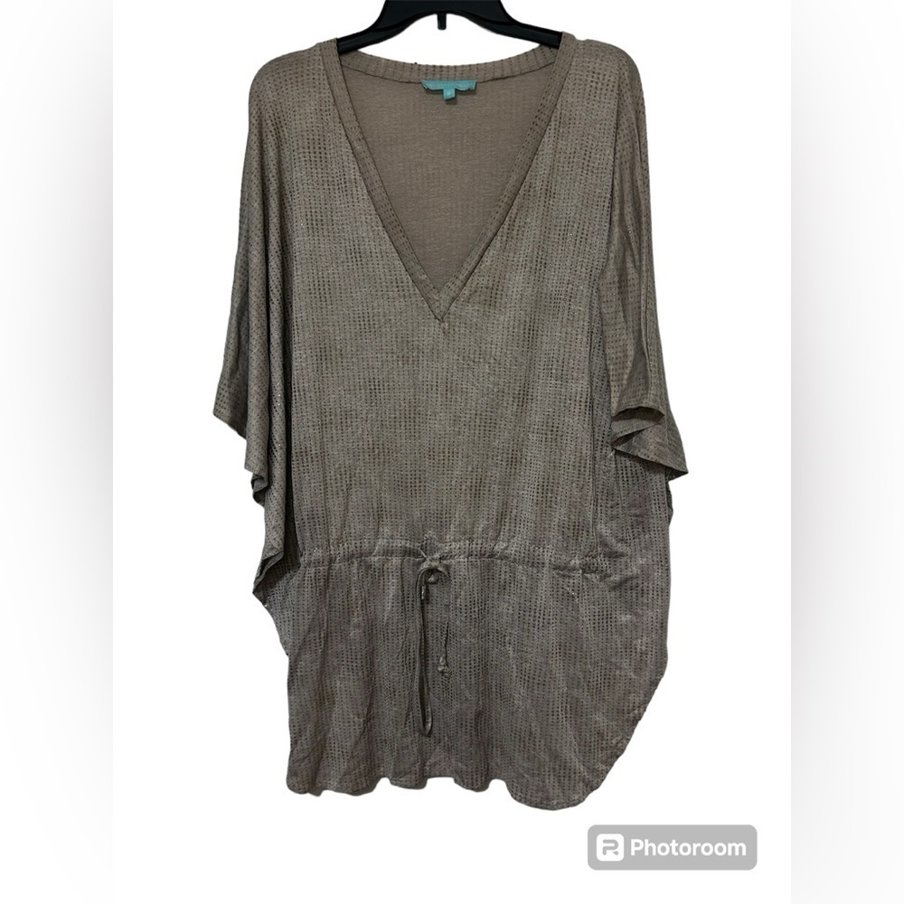 Melissa Odabash Taupe Knit Swim Coverup